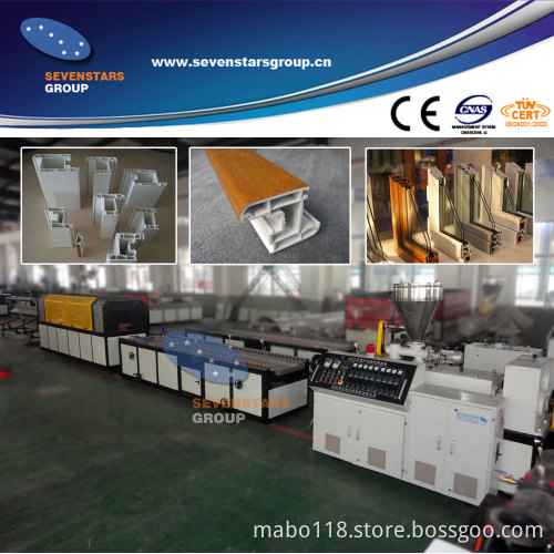 UPVC window door profile extrusion machine